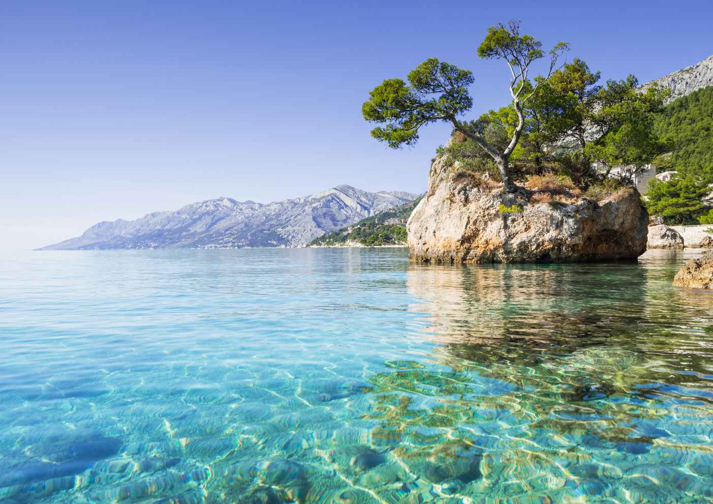 Plage-punta-rata-brela-littoral-croatie
